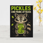 クマの恐怖発作とパニック発作 ラクダ トラッシュパンダ 面白い カード (黄色い花)