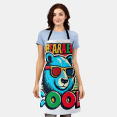 クマの愛クール者 エプロン (着用した状態)