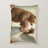 クマの愛 アクセントクッション (裏面(縦))