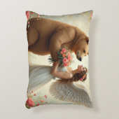 クマの愛 アクセントクッション (正面(垂直))