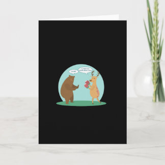 クマの手でやっちゃうわ クマさんシカすぎる Funny Creative Sty カード