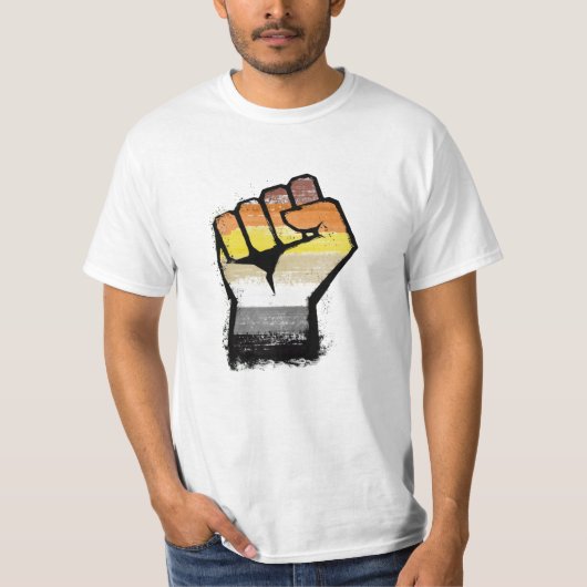 クマの抗議ファスト Tシャツ (正面)