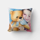 クマの抱っこ クッション (正面)