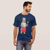 クマの料理おたま Tシャツ (正面フル)
