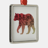 クマの木 メタルオーナメント (右)