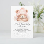 クマの本を寄り添ってベビー エンクロージャーカード (スタンド正面)