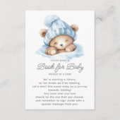 クマの本を寄り添ってベビー エンクロージャーカード (正面)