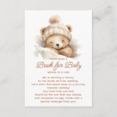 クマの本を寄り添ってベビー エンクロージャーカード (正面)