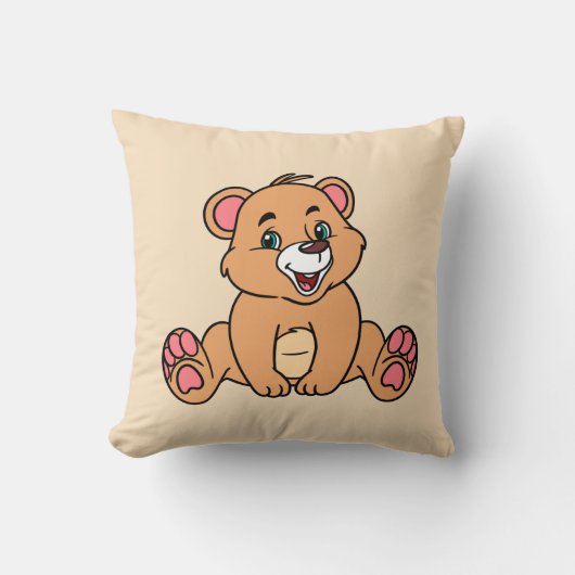 クマの枕 クッション (正面)