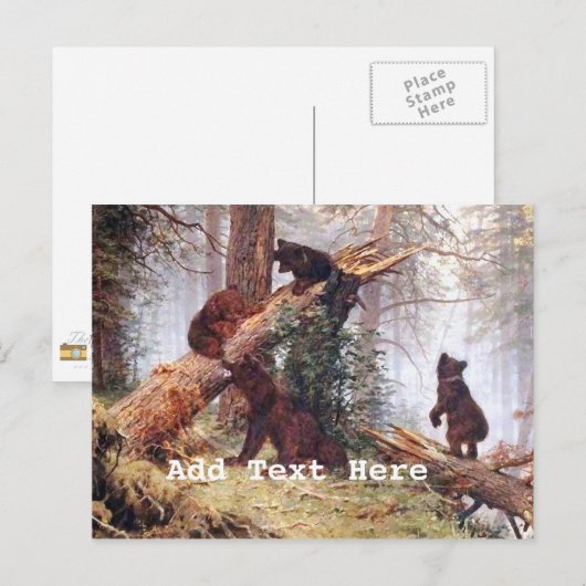 『クマの森』 ポストカード (正面/裏面)