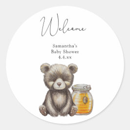 クマの歓迎 ラウンドシール
