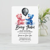 クマの気球の性別が明らかになる喜び 招待状 (スタンド正面)