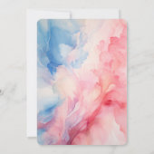 クマの気球の性別が明らかになる喜び 招待状 (裏面)