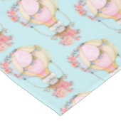 クマの水彩模様のかわいい風船 テーブルクロス (アングル)