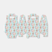 クマの水彩模様のかわいい風船 フェイバーボックス (折り畳みなし)