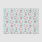 クマの水彩模様のかわいい風船 薄葉紙 (正面)