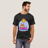 クマの浮き輪 夏 Tシャツ (正面フル)