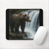 クマの滝マウスパッド マウスパッド (マウス)