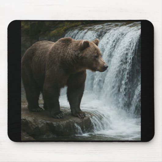 クマの滝マウスパッド マウスパッド (正面)
