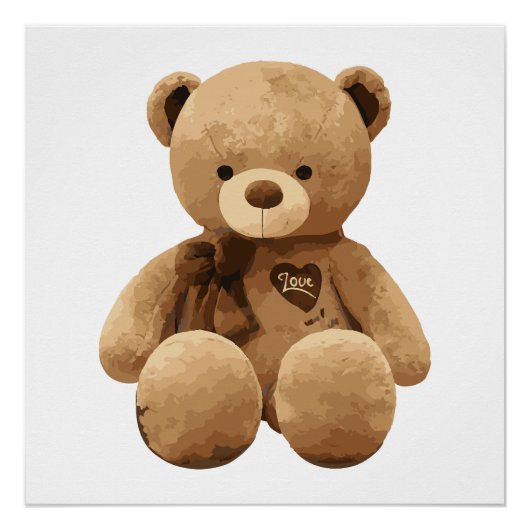 クマの漫画ポスター ポスター (正面)