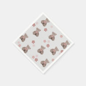 クマの漫画 スタンダードカクテルナプキン (角)