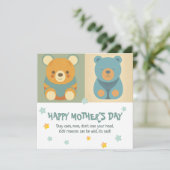 クマの熱狂する愛：母の日札 シーズンカード (スタンド正面)