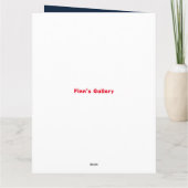 クマの男の子の孫クリスマスカード カード (裏面)