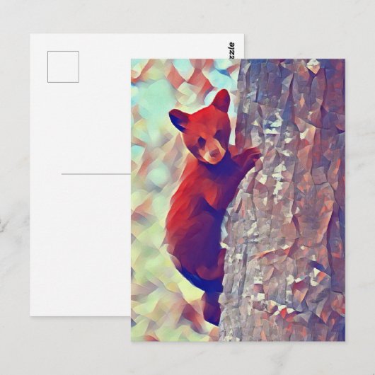 クマの登山 ポストカード (正面/裏面)