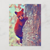 クマの登山 ポストカード (正面)