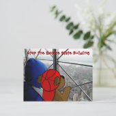 『クマの目がくらむ眺め』NYはがき ポストカード (スタンド正面)