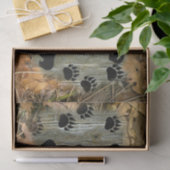 クマの秋の葉 薄葉紙 (ギフト)