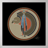 クマの精神の黒い背景 ポスター (正面)