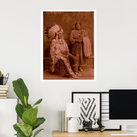 クマの耳と妻を切る – クロウ ポスター (ホームオフィス)