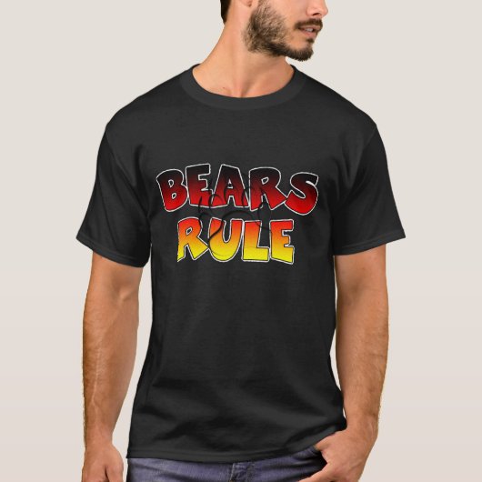 クマの肉球 クマが支配する Tシャツ (正面)