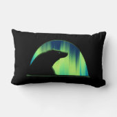 クマの芸術枕ノーザンライトクマの枕 ランバークッション (裏面)