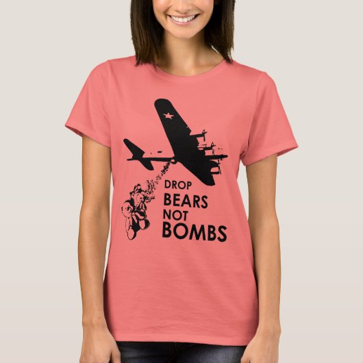 クマの落下 Tシャツ (正面)