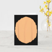 クマの衣装ハロウィーン動物 カード (黄色い花)