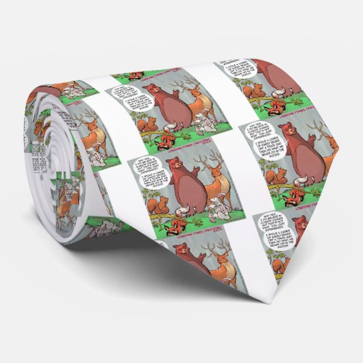 クマの視点から見た気候変動 ネクタイ (ロール)