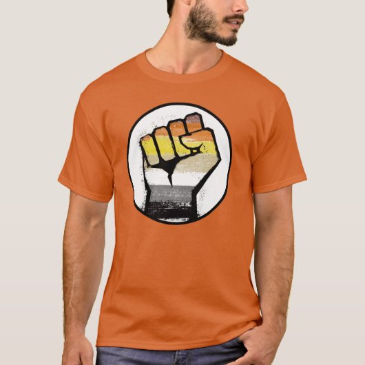 クマの誇りの拳Tシャツ Tシャツ (正面)