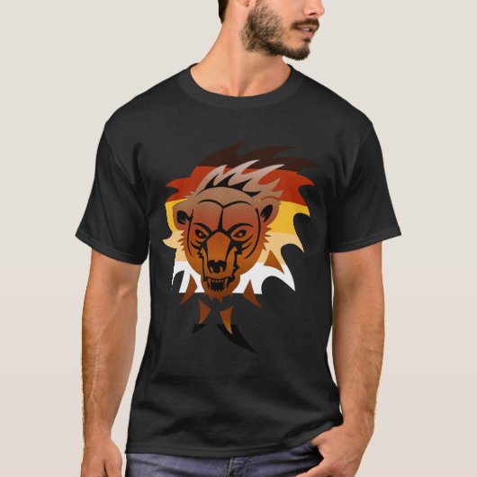 クマの誇りの色 グラウリングベア Tシャツ (正面)