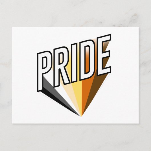 クマの誇りバースト ポストカード (正面)