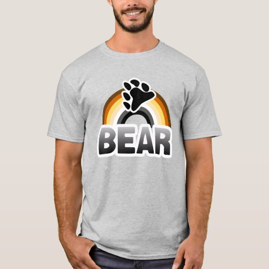 クマの誇りレインボーTシャツ Tシャツ (正面)
