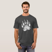 クマの誇り グランジベアの足跡 Tシャツ (正面フル)