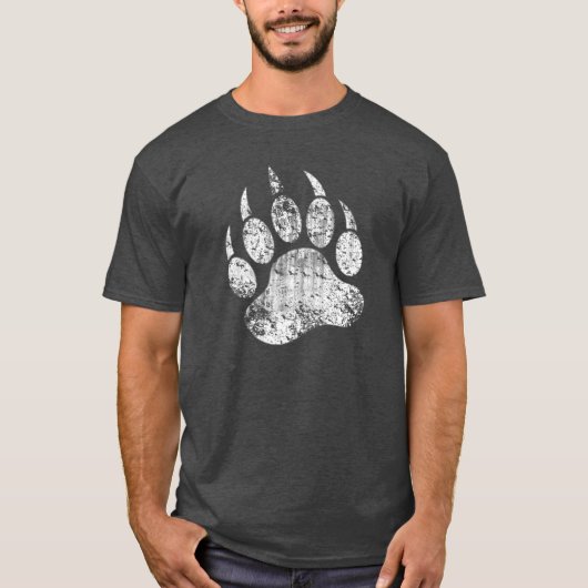 クマの誇り グランジベアの足跡 Tシャツ (正面)