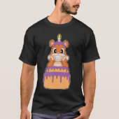 クマの誕生日ケーキ Tシャツ (正面)