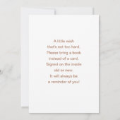 クマの赤ちゃんが待ち遠しい テディベア風船 ベビーシャワーの招待状 招待状 (裏面)