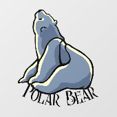 クマの赤ちゃんのデカール　パーソナライズドベアアート ウィンドウクリング ウィンドウサイン (シート)