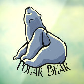 クマの赤ちゃんのデカール　パーソナライズドベアアート ウィンドウクリング ウィンドウサイン (シート3)