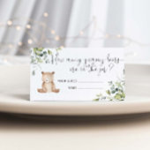 クマの赤ちゃんシャワーは、グミベアが囲む数を推測 エンクロージャーカード