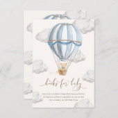 クマの赤ちゃん待ちきれない テディベア 絵本 ベビー カード (正面/裏面)